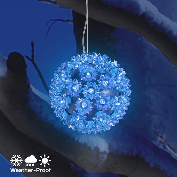 General Electric Holiday Ge 5 Led Super Sphere Random Sparkle Royal